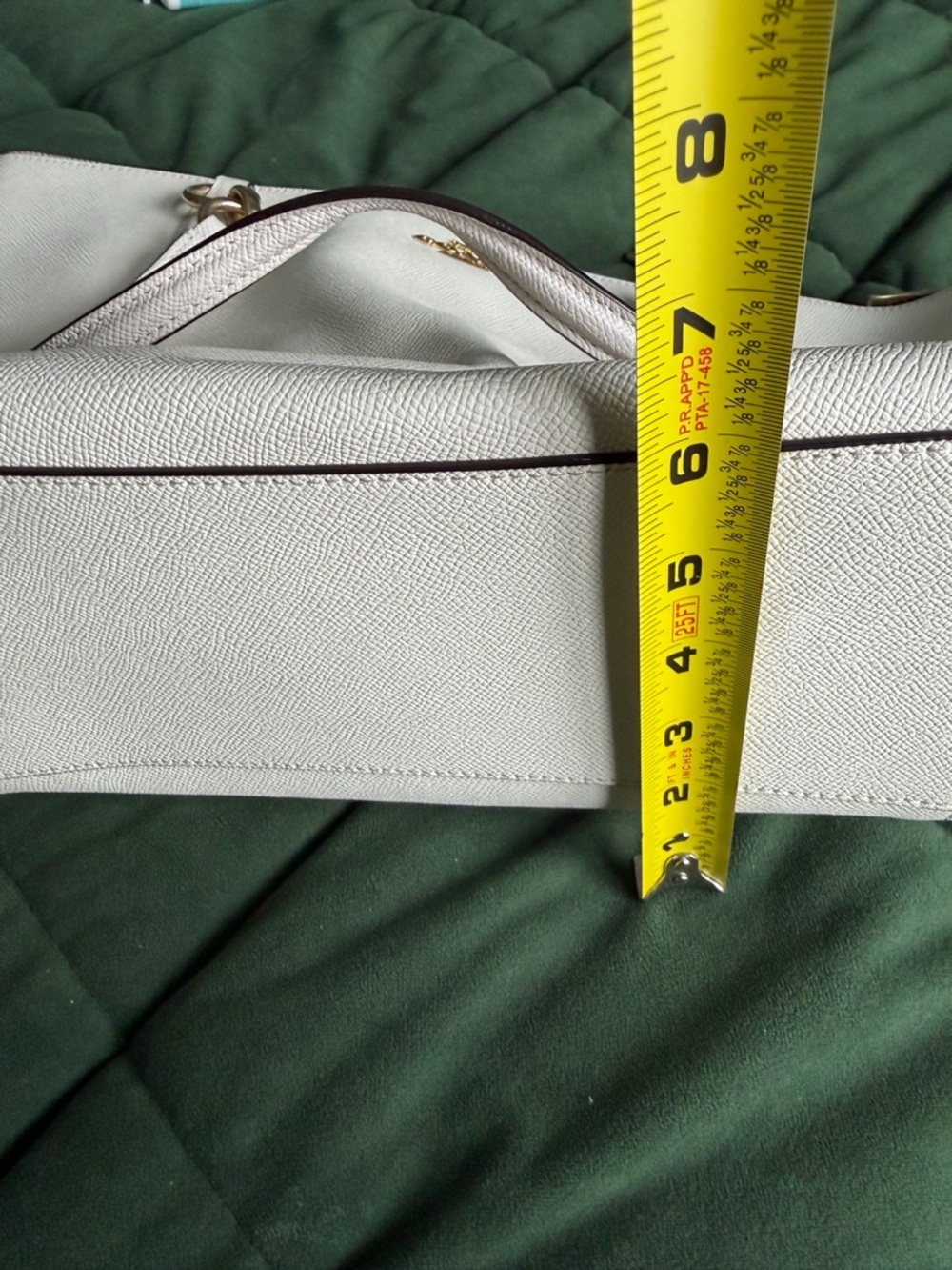 Coach Cream Leather Tote Bag with Gold Hardware - Picture 7 of 7